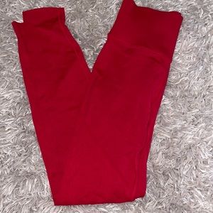 Red  Fabletics Sculpt leggings